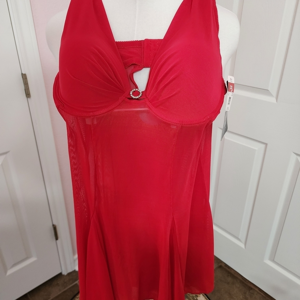 Elegant Red Chemise